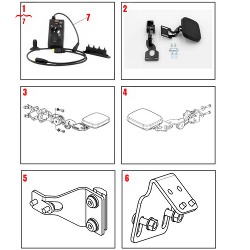 R-Net Attendant Control Joystick and Mounts